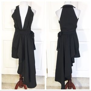 New LPA Asymetric black dress